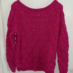 Women's Pink Knit Sweater (M)